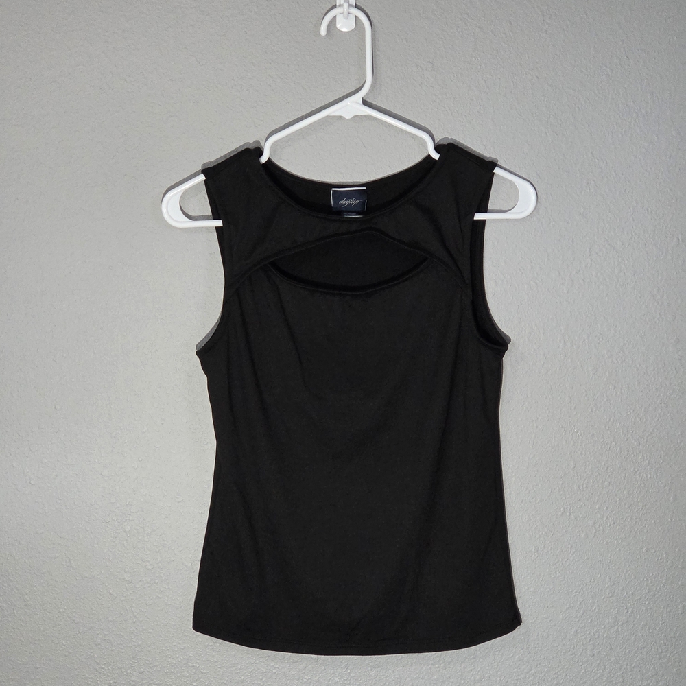 Daytrip Black Cutout Tank Top
